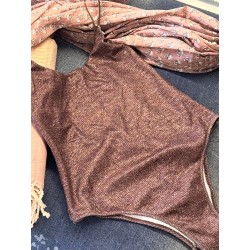 MATILDE INTERO LUREX MARRONE